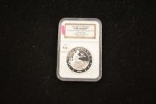 George T. Morgan $100 Union Proposed Design 1876 Struck 2010 Private Issue 1 oz. Pure Silver; Gem Pr