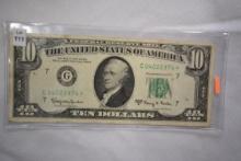 1963-A Ten Dollar Star Note; AU
