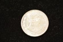 1961 Mexican One Peso; .100 Silver