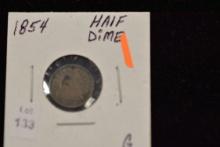 1854 Half Dime; G