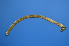 14K Gold Bracelet; Marked Italy; Approx. 7" Length