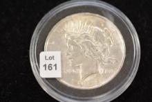1922 Peace Dollar; AU+
