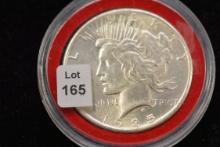 1922 Peace Dollar; AU+