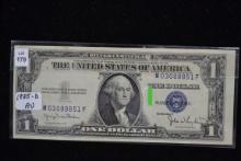 1935-D One Dollar Silver Certificate; AU