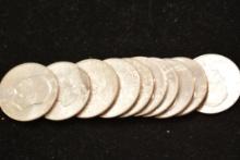 1 Lot of 10 - Eisenhower Dollars; $10 Face Value