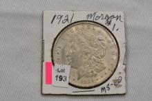 1921 Morgan Dollar; AU