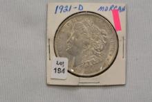 1921-D Morgan Dollar; AU