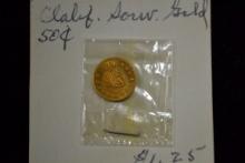 1852 California Gold Fifty Cent Piece