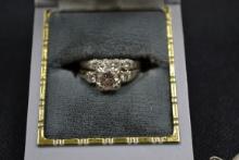 Wedding Set .90 Ct. Diamond in 18K White Gold Mounting; SI1 Clarity, H Color