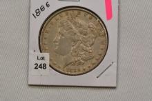 1886 Morgan Dollar; VF