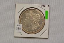 1921-D Morgan Dollar; AU