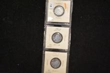 1 Lot of 3 - Unc. Steel Pennies including 1943, 1943-D and 1943-S