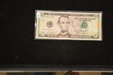 2017-A Five Dollar Star Note; Unc.