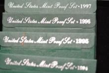 5 - U.S. Mint Proof Sets including 1994 thru 1998; 5xBID