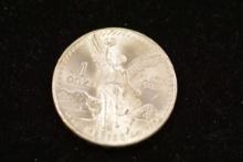1985 Mexican One Onza Coin; .999 Silver