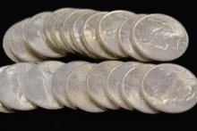20 - 1923 Peace Dollars, All BU; 20xBID