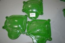 Set of 3 John Deere No. 5 Gear Box Covers for Sickle Bar Mower