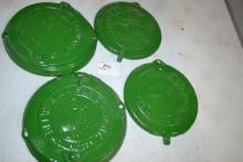 Set of 4 John Deere Planter Box Lids; Two Are Missing Brackets