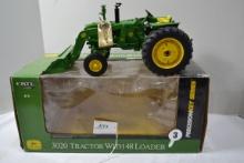 Ertl Precision key Series No. 3 John Deere 3020 1/16 Scale Tractor and 48 Loader w/Key and Box