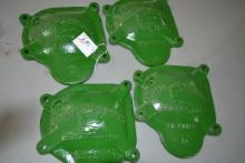Set of 4 John Deere No. 5 Gear Box Covers for Sickle Bar Mower