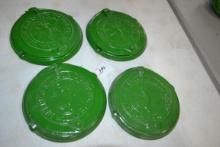 Set of 4 John Deere Planter Lids