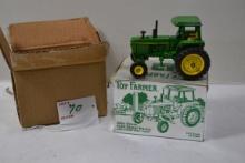 1998 Toy Farmer John Deere 4230 1/43 Scale Diesel Tractor w/4-Post Roll Guard and Boxes