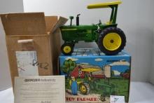 1993 Toy Farmer John Deere 4010 1/16 Scale Wide Front Diesel Tractor w/ROPS, Canopy, and Boxes