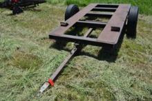 Homemade Single Axle Tilt-Bed Trailer Set Up for International Dozer; No Title; Note: Tag should rea