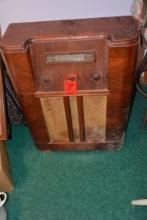 Floor Radio in Wood Cabinet