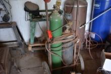 Torch Set w/Bottles and Gauges and 1 Set of Extra Acetylene Bottles (Sold Separately)