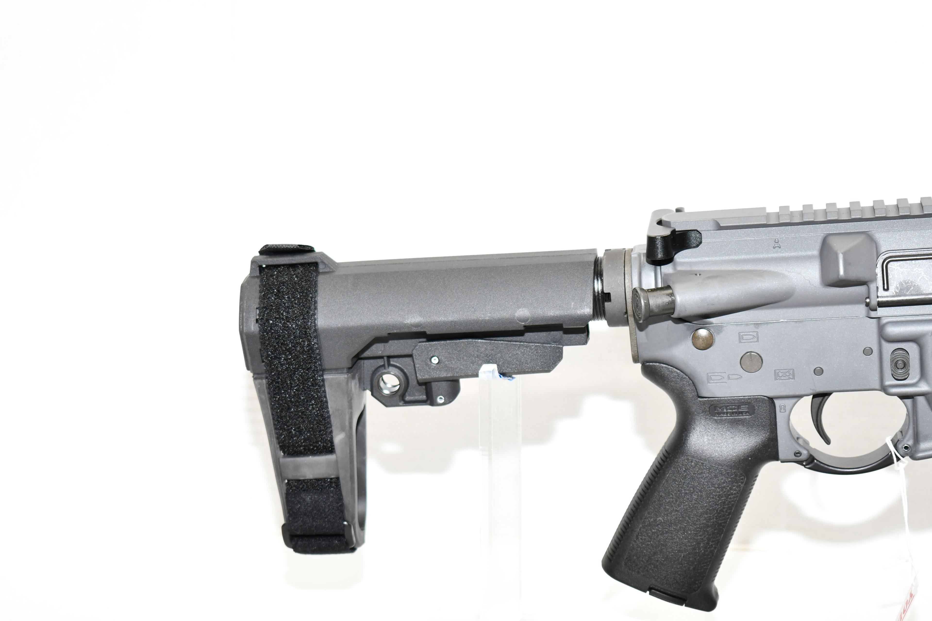 Custombilt Firearms Model C-15 5.56mm Cal. Semi-Auto Pistol w/12" BBL with Flash Hider, Adj. Arm Bra