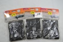 3 - Bulldog 14"x4" Hand Gun Socks; New; 3xBID