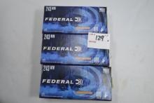 3 Boxes - Federal .243 Win. 100 gr. SP; 20 Rds./Box; 3xBID