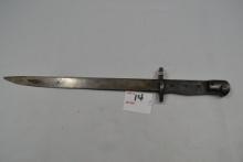 #3 British Enfield Bayonet; Dated 1941; Made in India; 16-1/2" OAL, 11-3/4" Blade
