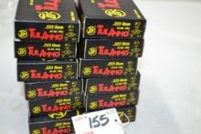12 Boxes - TulAmmo .223 Rem. 55 gr. FMJ Steel Case Non-Corrosive Berdan Primed; 20 Rds./Box; 12xBID