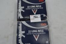 2 Boxes - CCI .22 LR 40 gr. Copper-Plated RN; 300 Rds./Box; 2xBID
