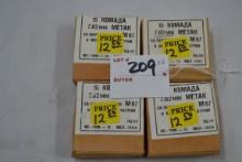 4 Boxes - Yugoslavian Surplus 7.62x29mm; 15 Rds./Box; 4xBID