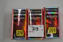 3 Boxes - Hornady .30 Cal. 125 gr. FMJ Bullets; 100 Rds./Box; 3xBID