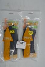 2 - KCI USA AK 20 Rd. Steel Magazines; New; 2xBID