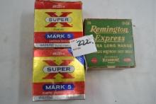 3 Boxes - Vintage 12 Ga. Shells including Winchester Super X Plastic Shells 2-3/4" Cham. 5-Shot and