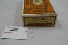 1 Box - Peters .243 Win. Cal. 80 gr. PSP; 20 Rds./Box