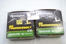2 Boxes - Remington Thunderbolt .22 LR 40 gr. Cartridges; 525 Rds./Box; 2xBID