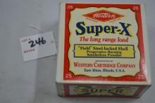 1 Box - Winchester SuperX 12 Ga. 2-3/4" No. 6 Shot Vintage Remake; 25 Rds./Box