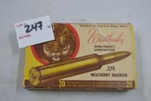 Vintage Weatherby .270 Weatherby Mag.; 15 Rds. And 5 Pieces Brass