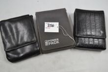3 - Sneaky Pete Concealed Carry Holsters including 1 Smooth Leather, 1 Alligator, and 1 Nylon Canvas