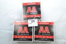 3 - Winchester AA 12 Ga. No. 8 Shot Shells; 25 Rds./Box; 3xBID