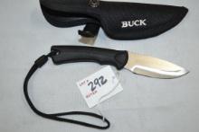Buck USA 673m Knife w/Sheath; 8" OAL, 3-1/2" Blade