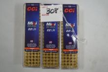 3 Boxes - CCI Mini Mag .22 LR 40 gr. Copper-Plated RN; 100 Rds./Box; 3xBID