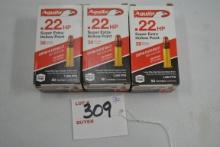 3 Boxes - Aguila .22 Super Extra 38 gr. HP; 50 Rds./Box; 3xBID