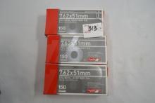 3 Boxes - Aguila 7.62x51mm (.308) 150 gr. FMJ; 20 Rds./Box; 3xBID
